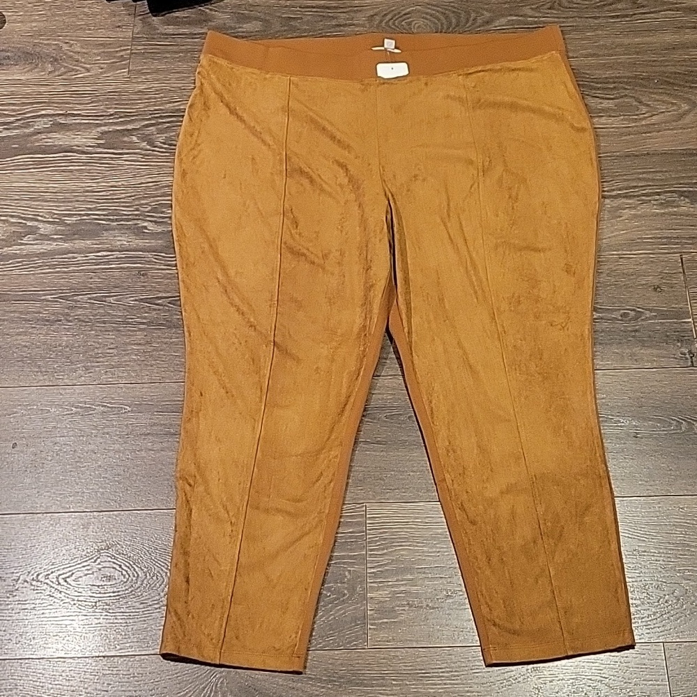 ❤️ NWT! JESSICA LONDON FAUX SUEDE LEGGINGS, 28W